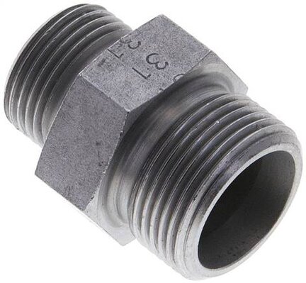 Złączka hydrauliczna prosta, redukcyjna, 16 S (M24x1,5)-12 S (M20x1,5), stal ocynkowana