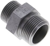 Złączka hydrauliczna prosta, redukcyjna, 16 S (M24x1,5)-12 S (M20x1,5), stal ocynkowana