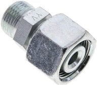 Złączka prosta hydrauliczna, redukcyjna, 16 S-12 S (M20x1,5), stal ocynkowana