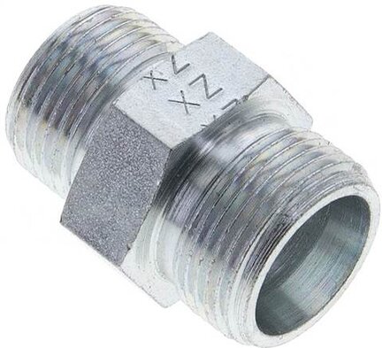 Złączka hydrauliczna prosta, redukcyjna, 16 S (M24x1,5)-14 S (M22x1,5), stal ocynkowana