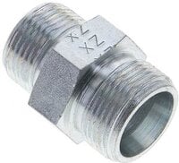 Złączka hydrauliczna prosta, redukcyjna, 16 S (M24x1,5)-14 S (M22x1,5), stal ocynkowana