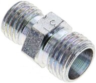 Złączka hydrauliczna prosta, redukcyjna, 8 L (M14x1,5)-6 L (M12x1,5), stal ocynkowana