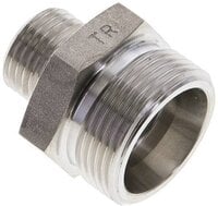 Złączka hydrauliczna prosta, redukcyjna, 18 L (M26x1,5)-10 L (M16x1,5), stal nierdzewna