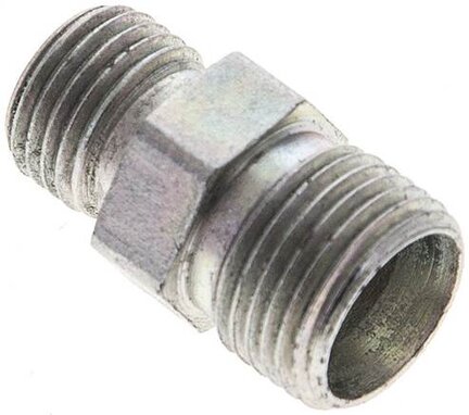 Złączka hydrauliczna prosta, redukcyjna, 8 LL (M12x1)-6 LL (M10x1), stal ocynkowana