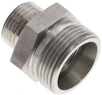 Złączka hydrauliczna prosta, redukcyjna, 18 L (M26x1,5)-12 L (M18x1,5), stal nierdzewna