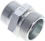 Złączka hydrauliczna prosta, redukcyjna, 18 L (M26x1,5)-15 L (M22x1,5), stal ocynkowana