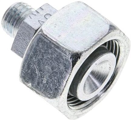 Złączka prosta hydrauliczna, redukcyjna, 18 L-6 L (M12x1,5), stal ocynkowana