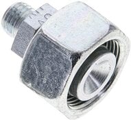 Złączka prosta hydrauliczna, redukcyjna, 18 L-6 L (M12x1,5), stal ocynkowana