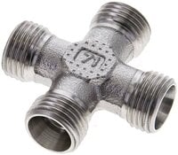 Czwórnik hydrauliczny, gwintowany, 10 L (M16x1,5), stal nierdzewna