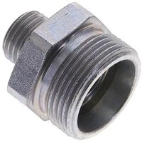 Złączka hydrauliczna prosta, redukcyjna, 18 L (M26x1,5)-8 L (M14x1,5), stal ocynkowana