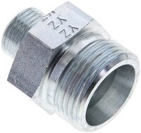 Złączka hydrauliczna prosta, redukcyjna, 20 S (M30x2)-10 S (M18x1,5), stal ocynkowana