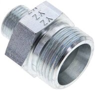 Złączka hydrauliczna prosta, redukcyjna, 20 S (M30x2)-10 S (M18x1,5), stal ocynkowana