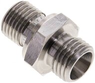 Złączka hydrauliczna prosta, gwint G 1/4"-8 L (M14x1,5), stal nierdzewna