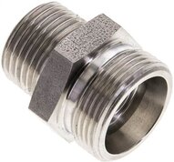 Złączka hydrauliczna prosta, gwint R 1/2"-18 L (M26x1,5), stal nierdzewna