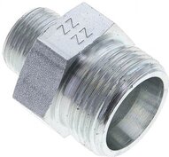Złączka hydrauliczna prosta, redukcyjna, 20 S (M30x2)-12 S (M20x1,5), stal ocynkowana