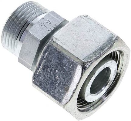 Złączka prosta hydrauliczna, redukcyjna, 25 S-20 S (M30x2), stal ocynkowana