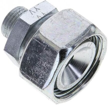 Złączka prosta hydrauliczna, redukcyjna, 28 L-12 L (M18x1,5), stal ocynkowana