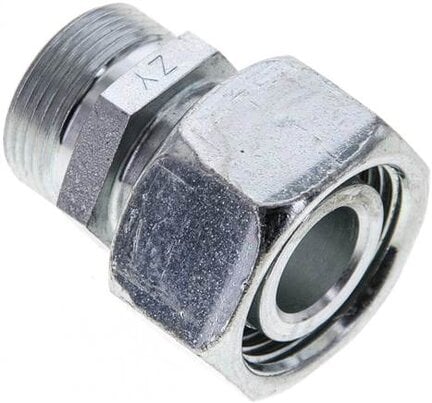 Złączka prosta hydrauliczna, redukcyjna, 22 L-18 L (M26x1,5), stal ocynkowana