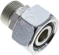 Złączka prosta hydrauliczna, redukcyjna, 25 S-20 S (M30x2), uszczelnienie stożkowe, stal ocynkowana