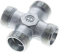 Czwórnik hydrauliczny, gwintowany, 18 L (M26x1,5), stal ocynkowana