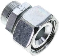 Złączka prosta hydrauliczna, redukcyjna, 28 L-18 L (M26x1,5), stal ocynkowana