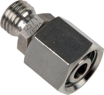 Złączka prosta hydrauliczna, redukcyjna, 25 S-20 S (M30x2), uszczelnienie stożkowe, stal nierdzewna