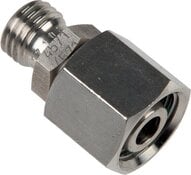 Złączka prosta hydrauliczna, redukcyjna, 25 S-20 S (M30x2), uszczelnienie stożkowe, stal nierdzewna