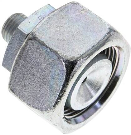 Złączka prosta hydrauliczna, redukcyjna, 25 S-6 S (M14x1,5), uszczelnienie stożkowe, stal ocynkowana