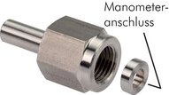 Złączka hydrauliczna do manometru 8 L-G 1/4, stal nierdzewna