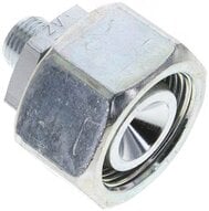 Złączka prosta hydrauliczna, redukcyjna, 25 S-8 S (M16x1,5), uszczelnienie stożkowe, stal ocynkowana