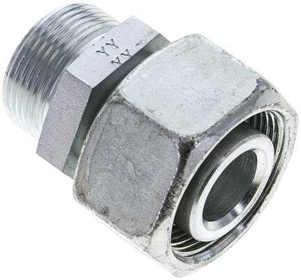 Złączka prosta hydrauliczna, redukcyjna, 30 S-25 S (M36x2), stal ocynkowana