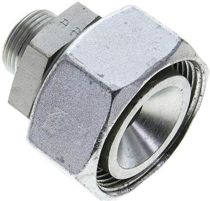 Złączka prosta hydrauliczna, redukcyjna, 35 L-15 L (M22x1,5), stal ocynkowana