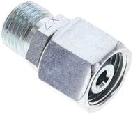 Złączka prosta hydrauliczna, redukcyjna, 10 S-8 S (M16x1,5), uszczelnienie stożkowe, stal ocynkowana