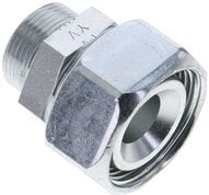 Złączka prosta hydrauliczna, redukcyjna, 28 L-18 L (M26x1,5), uszczelnienie stożkowe, stal ocynkowana
