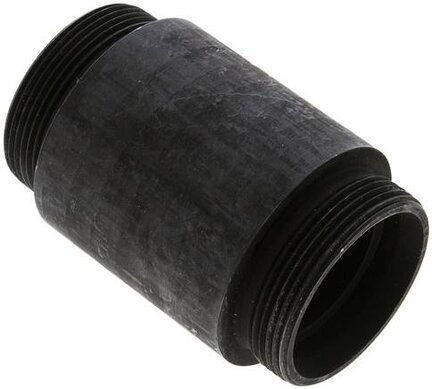 Złączka hydrauliczna prosta, grodziowa, do wspawania, gwint 42 L (M52x2), stal fosforanowa