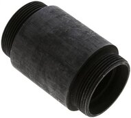 Złączka hydrauliczna prosta, grodziowa, do wspawania, gwint 42 L (M52x2), stal fosforanowa