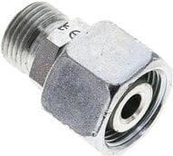Złączka prosta hydrauliczna, redukcyjna, 14 S-10 S (M18x1,5), uszczelnienie stożkowe, stal ocynkowana