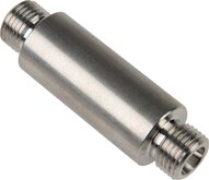 Złączka hydrauliczna prosta, grodziowa, do wspawania, gwint 8 S (M16x1,5), stal nierdzewna
