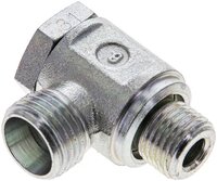 Złączka hydrauliczna kątowa Banjo, nastawna, G 1/4" 10 L (M16x1,5), stal ocynkowana