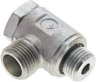 Złączka hydrauliczna kątowa Banjo, nastawna, gwint M 16x1,5-10 S (M18x1,5), stal ocynkowana