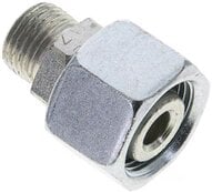 Złączka prosta hydrauliczna, redukcyjna, 15 L-10 L (M16x1,5), uszczelnienie stożkowe, stal ocynkowana