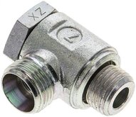 Złączka hydrauliczna kątowa Banjo, nastawna, gwint M 16x1,5-12 L (M18x1,5), stal ocynkowana