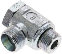 Złączka hydrauliczna kątowa Banjo, nastawna, G 3/8" 12 L (M18x1,5), stal ocynkowana