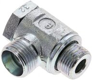 Złączka hydrauliczna kątowa Banjo, nastawna, G 3/8" 12 L (M18x1,5), stal ocynkowana