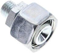 Złączka prosta hydrauliczna, redukcyjna, 15 L-6 L (M12x1,5), uszczelnienie stożkowe, stal ocynkowana