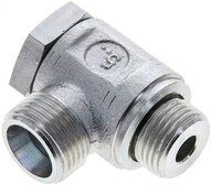 Złączka hydrauliczna kątowa Banjo, nastawna, gwint M 18x1,5-12 S (M20x1,5), stal ocynkowana
