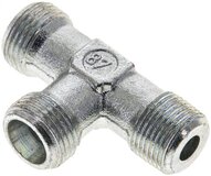 Trójnik hydrauliczny LE, gwinty R 3/8"-10 S (M18x1,5), stal ocynkowana
