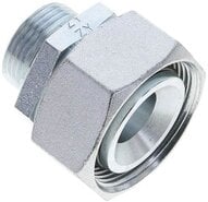 Złączka prosta hydrauliczna, redukcyjna, 35 L-22 L (M30x2), uszczelnienie stożkowe, stal ocynkowana