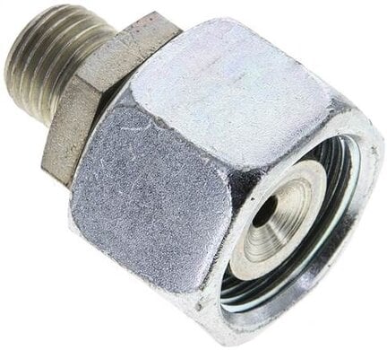 Złączka prosta hydrauliczna, redukcyjna, 16 S-6 S (M14x1,5), uszczelnienie stożkowe, stal ocynkowana