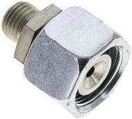 Złączka prosta hydrauliczna, redukcyjna, 16 S-6 S (M14x1,5), uszczelnienie stożkowe, stal ocynkowana